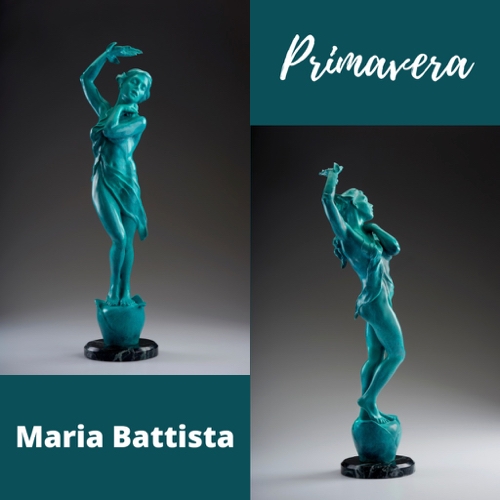 MB-S061 Primavera Bronze Sculpture  $3955 at Hunter Wolff Gallery